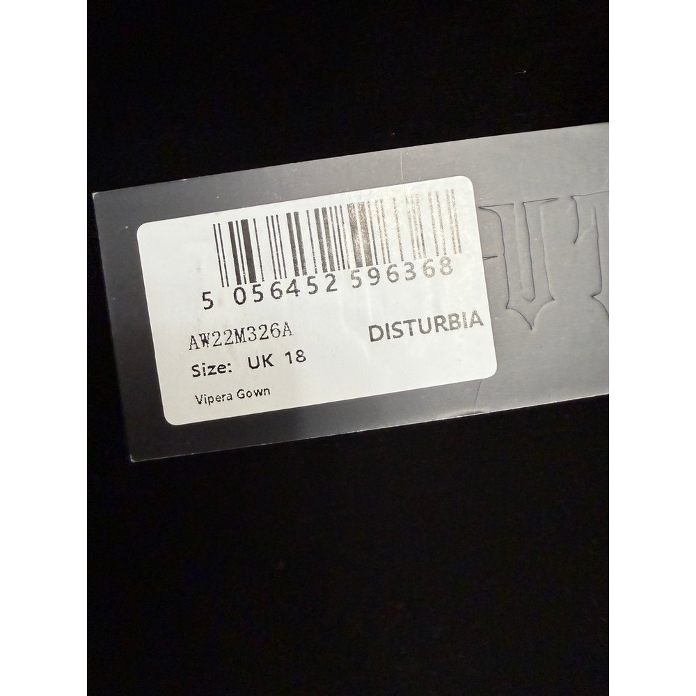 NWT Disturbia Vipera Gown Forest Green Velvet Maxi Dress Snake Charm US 14 UK 18 - Picture 4 of 9
